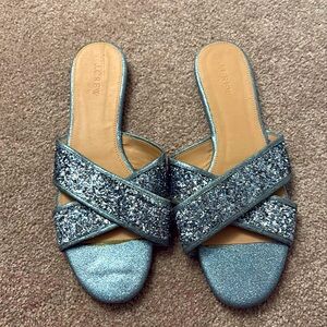 Jcrew sparkle sandals, size 11, mint condition